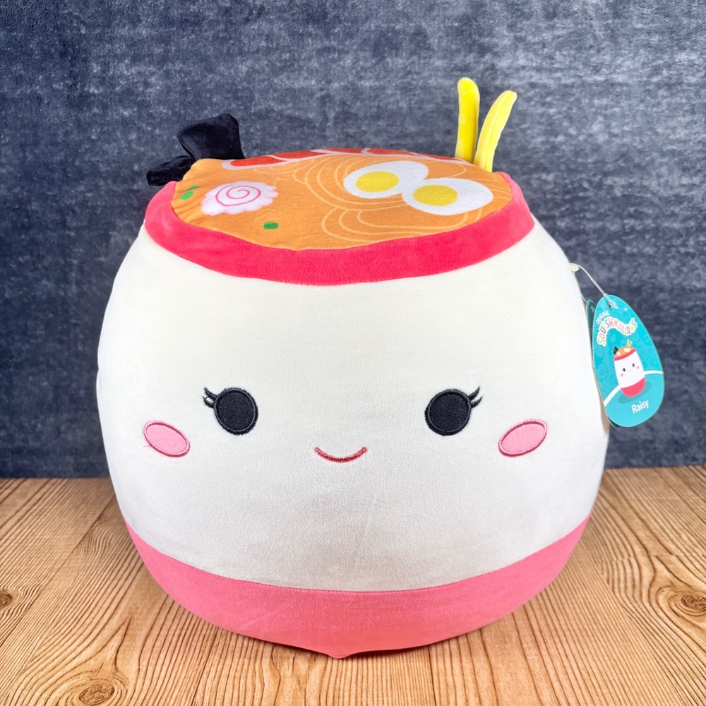 New 14” Raisy Ramen Squishmallow Large Ultrasoft Official Jazwares Plush NIB NWT